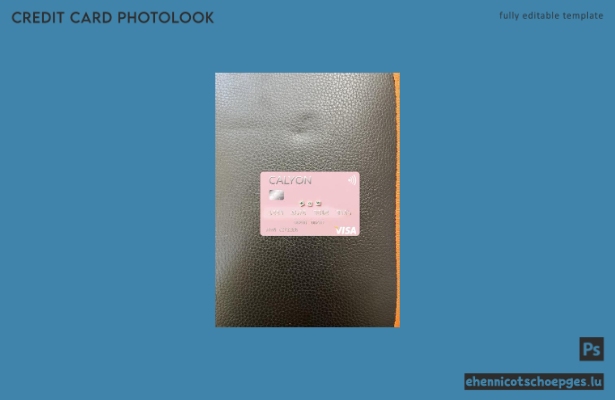 Algerien Calyon Algerie Bank Visa-Karte Fotoansicht Beispielvorschau